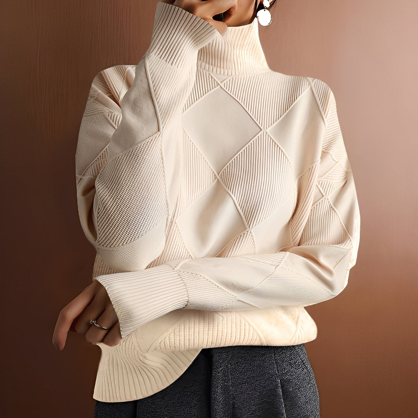 Morgan - Stilig kasjmir-rullekragegenser for damer