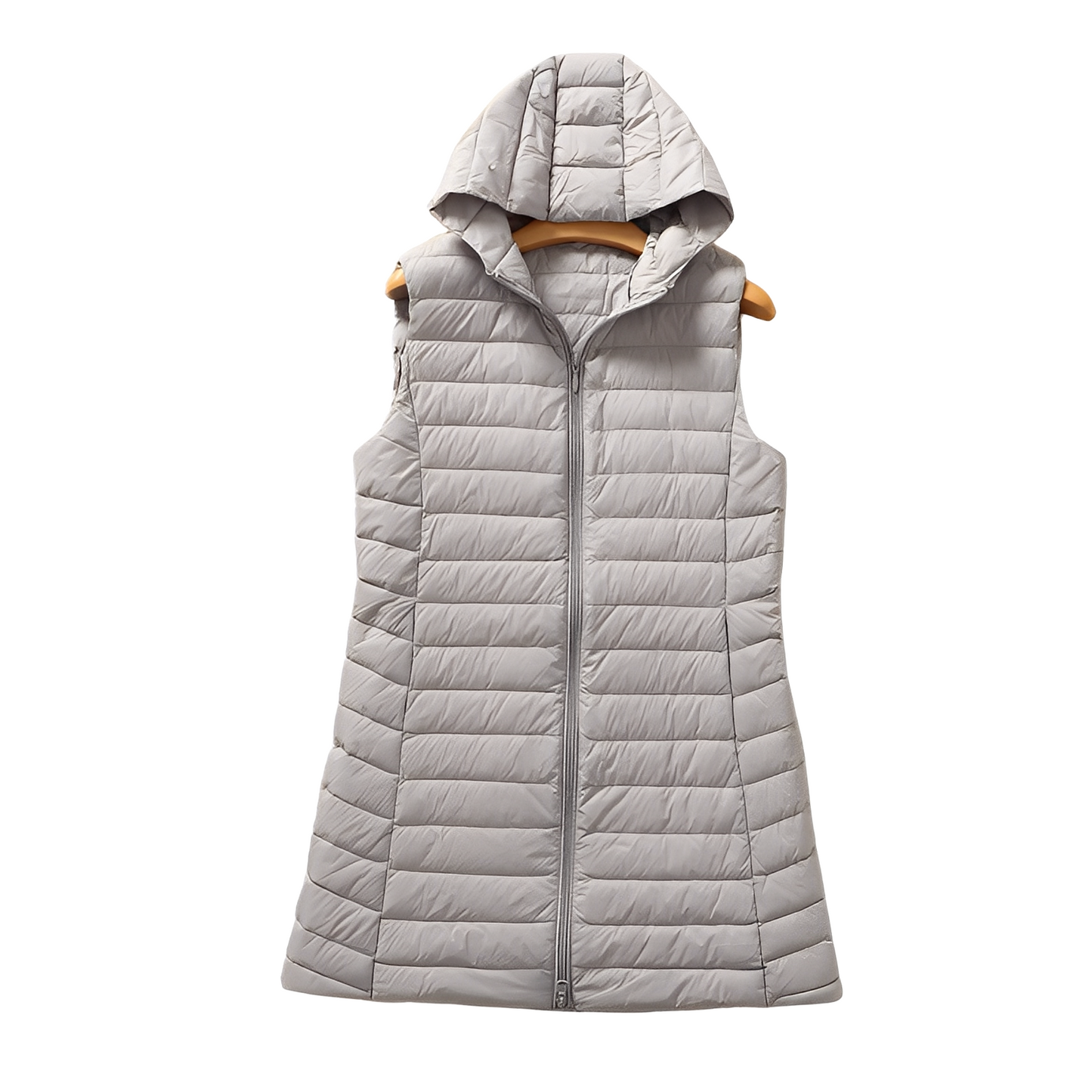 Joelle - Stilig lang vattert vest for damer