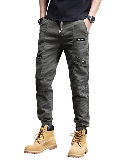 Alvin - Stilige Stretch-joggebukse med snor for herrer