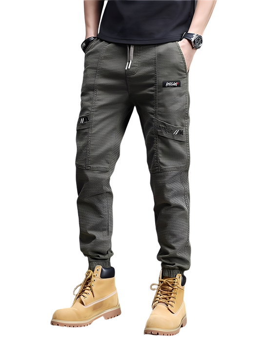 Alvin - Stilige Stretch-joggebukse med snor for herrer