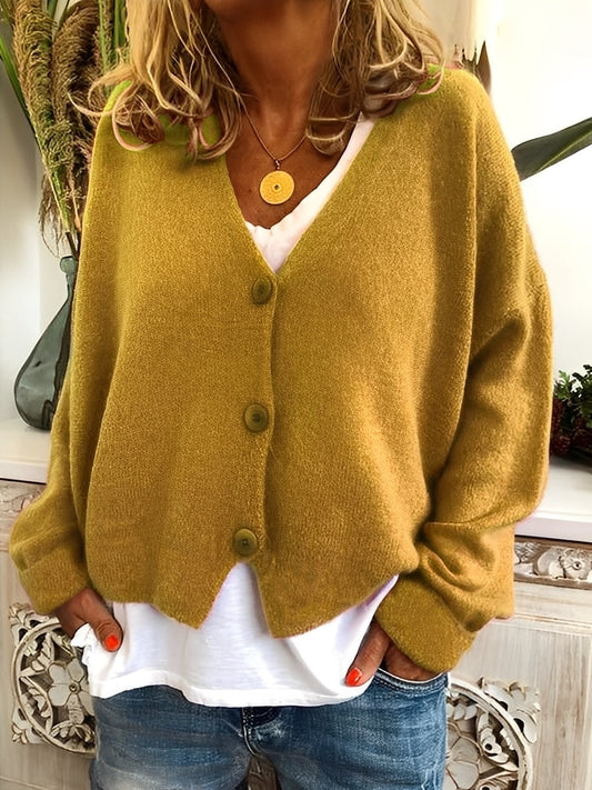 Deena - TIlfeldig, løs, varm cardigan for damer