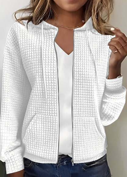Katherine - Stilfull Cardigan med Hette og Lommer for Damer