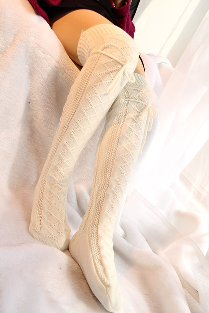 Rozanne - Stilfulle, varme overknee-sokker for damer