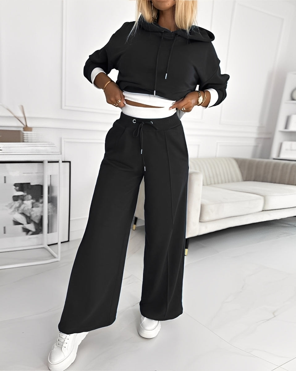 Paulina - Stilfulle treningsdress-sett med hette for damer