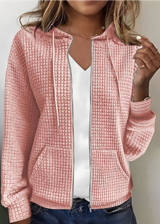 Katherine - Stilfull Cardigan med Hette og Lommer for Damer