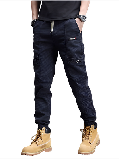 Alvin - Stilige Stretch-joggebukse med snor for herrer