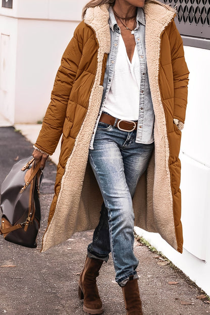 Carina - Elegant parka-frakk med hette for damer