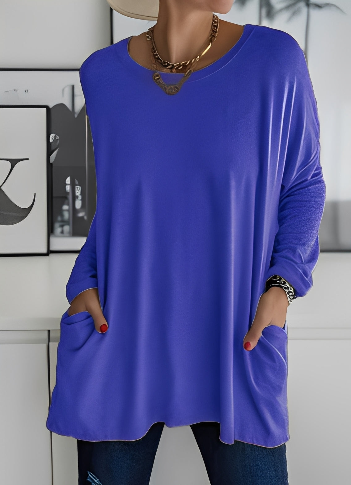 Shanene - Enkel, ledig genser for damer