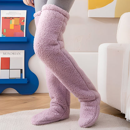 Camellia - Varme, overknee vintersokker for damer