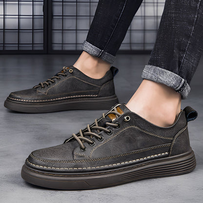 Damion - Klassiske sneakers i lær for menn