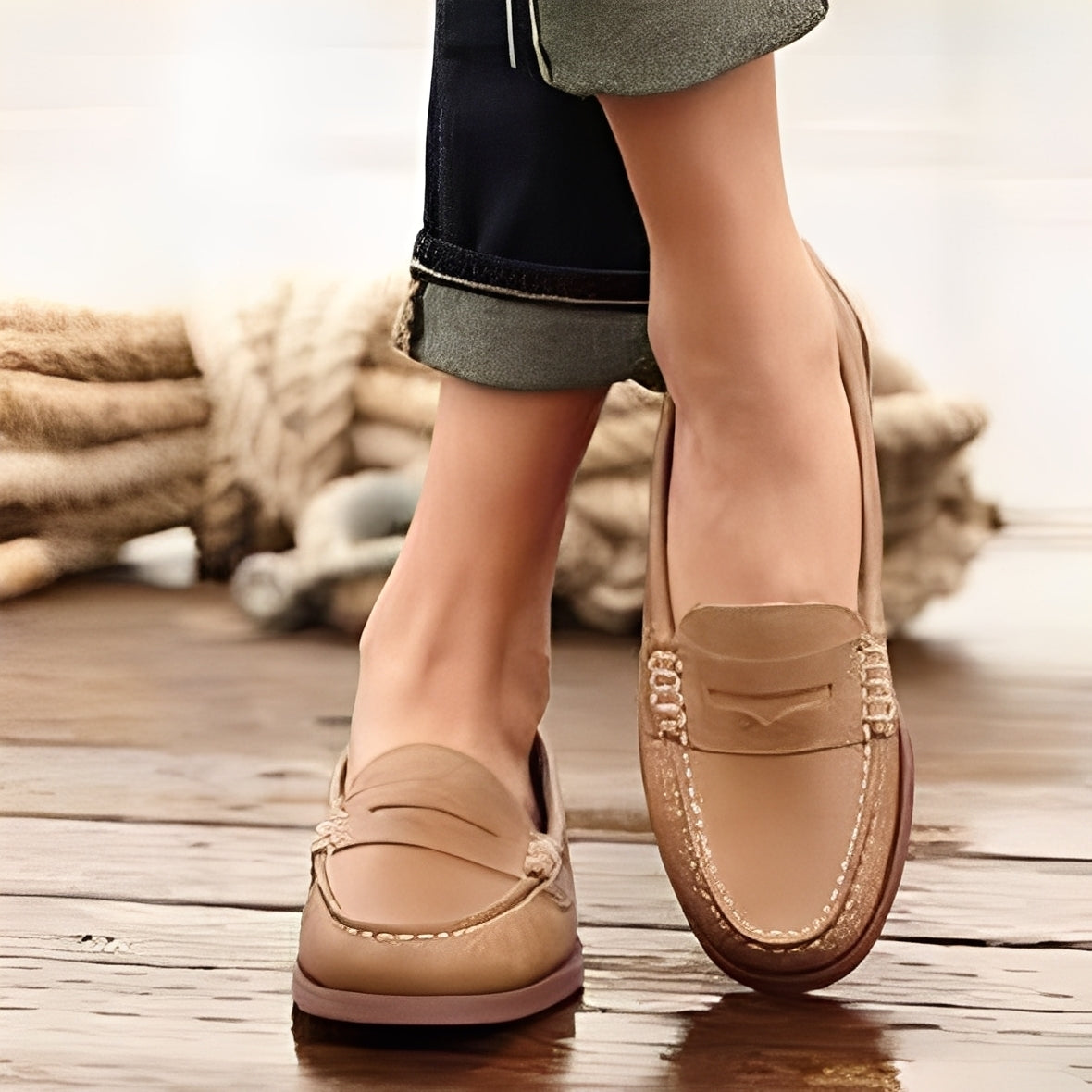 Shania - Tilfeldige, enkle slippers for damer