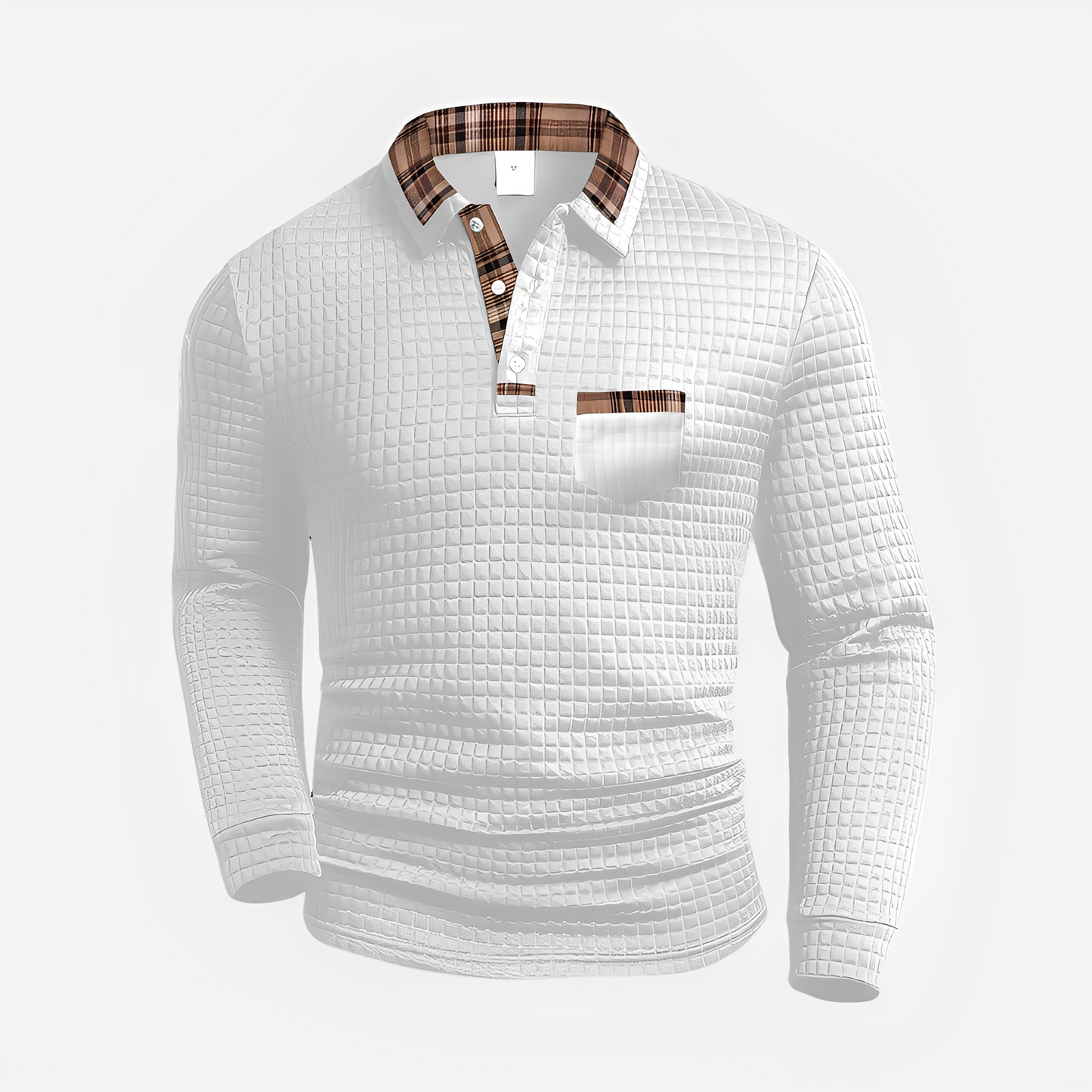 Morris - Stilig langermet poloskjorte for herrer