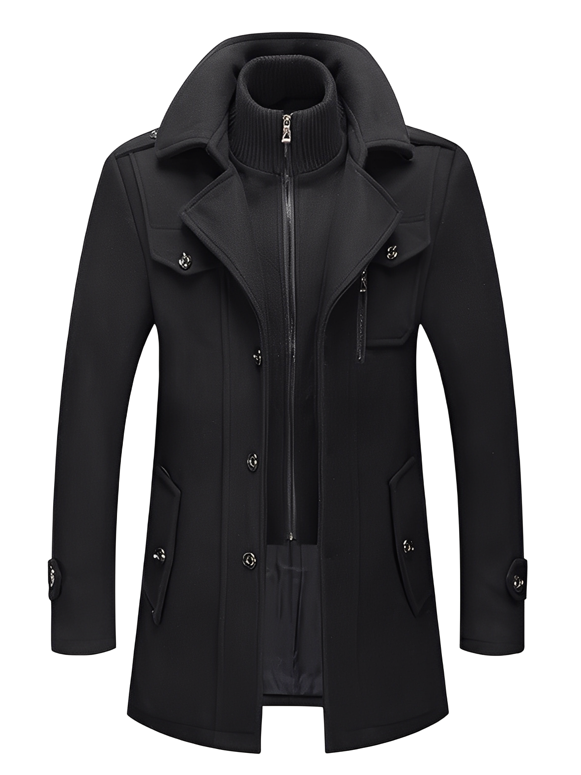 Philip - Moderne trenchcoat med lommer for herrer