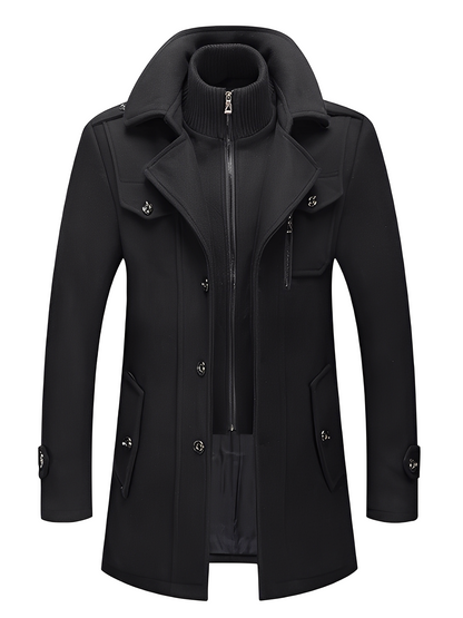 Philip - Moderne trenchcoat med lommer for herrer