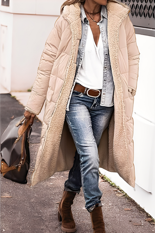 Carina - Elegant parka-frakk med hette for damer