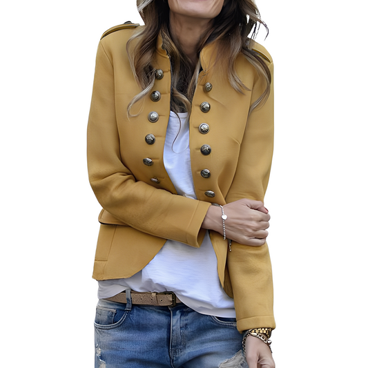 Rhoda - Stilig Blazer med Ståkrage for Damer