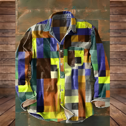 Gontran - Elegant skjorte med praktisk lomme for menn