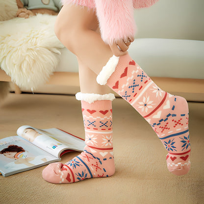 Clarice - Stilfulle middelslange julesokker for damer