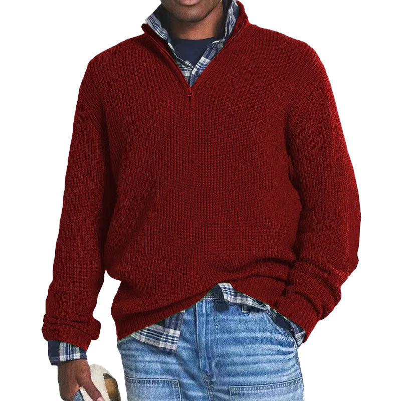 Charlton - Casually elegant men's cashmere sweater with zipper