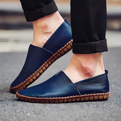 Neville - Stilige Lær-Slippers for Herrer