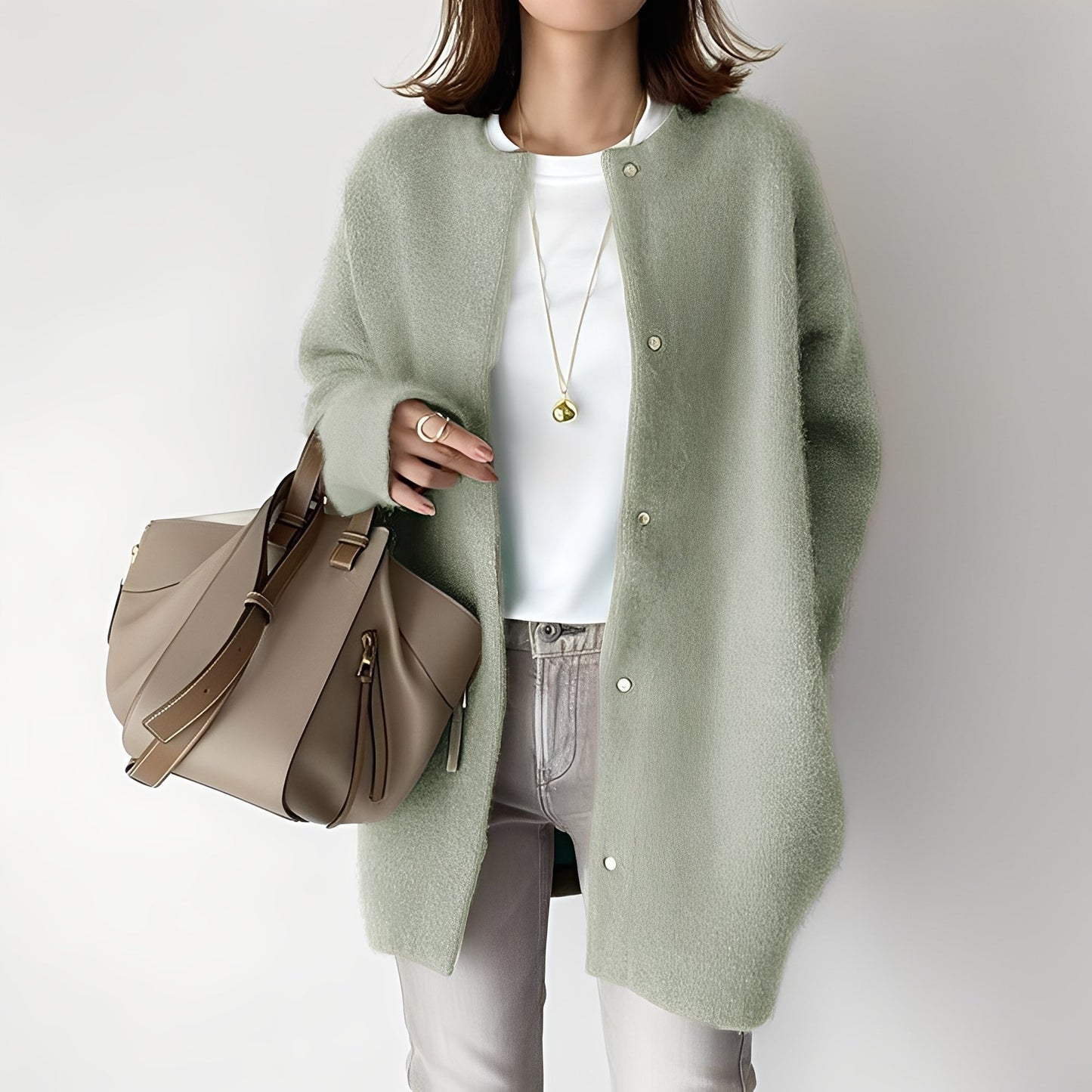 Dahlia - Stilfull, locker sittende Cardigan for Damer