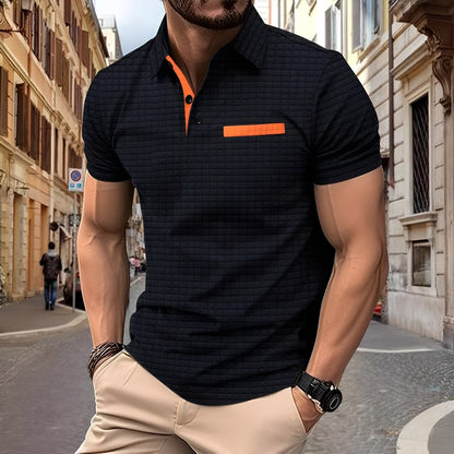 Benson - Stilig Slim-Fit-Poloskjorte for Herrer