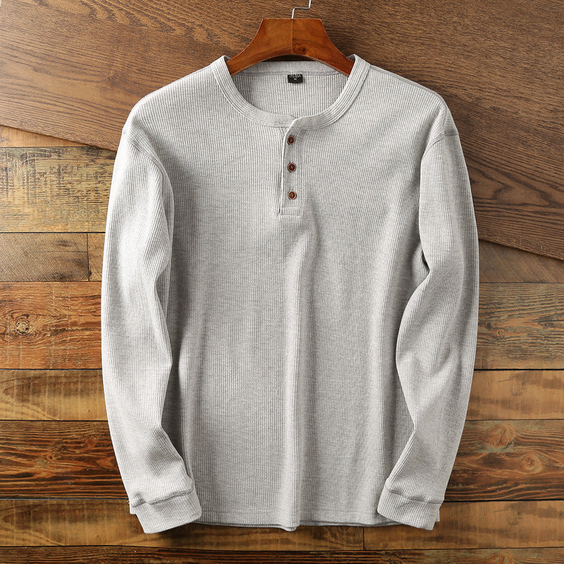 Damion - Casually designed men's long-sleeve cotton shirt