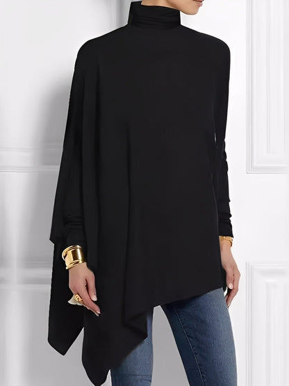 Kalysta - Stilfullt asymmetrisk fleece-overdel for damer