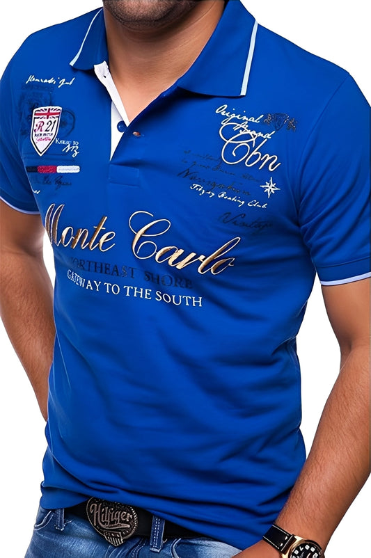 Brent - Lässiges Poloshirt mit Aufdruck für Herren