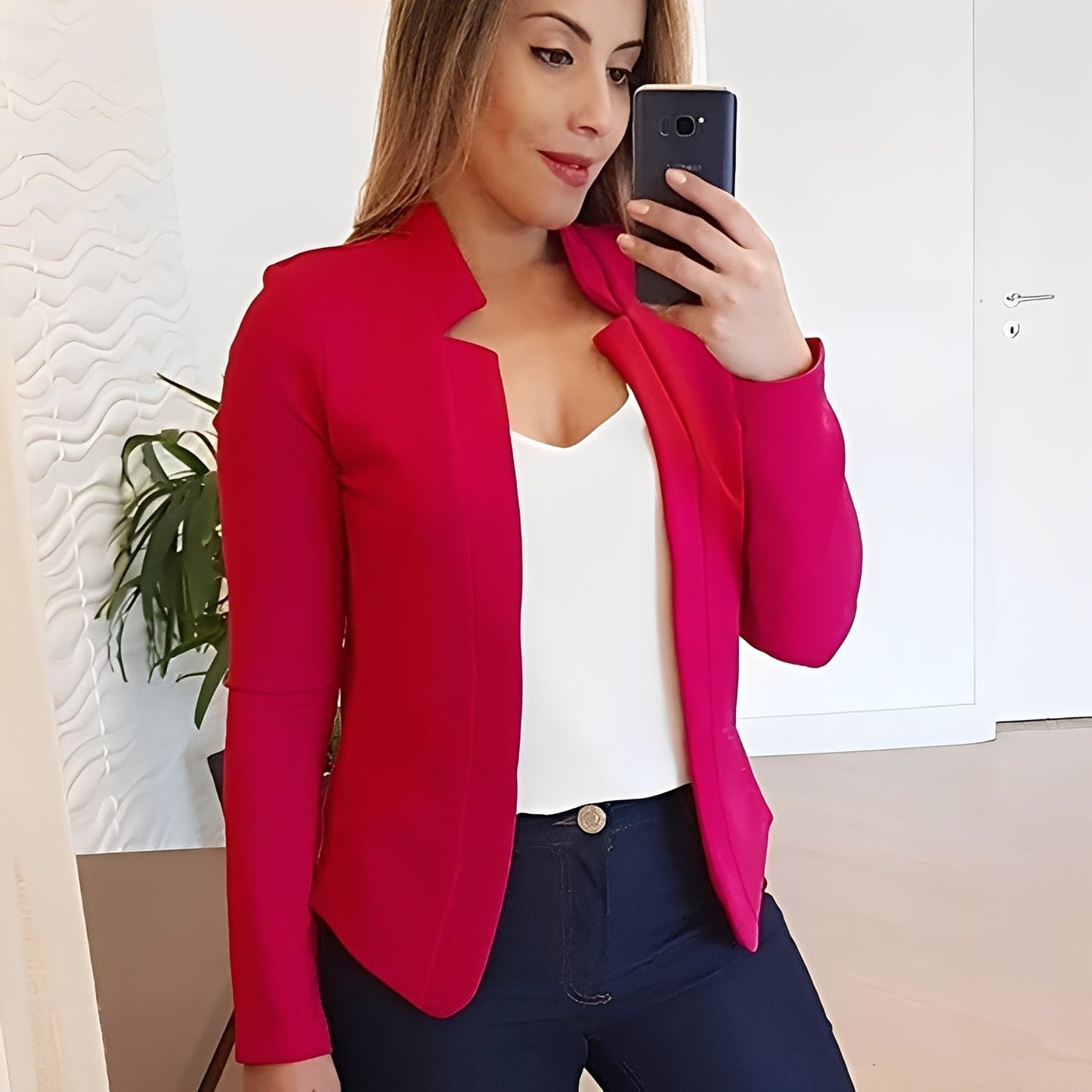 Marsha - Elegant blazer med slag for damer