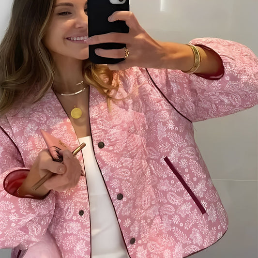 Katelyn - Mønstrete damejakke