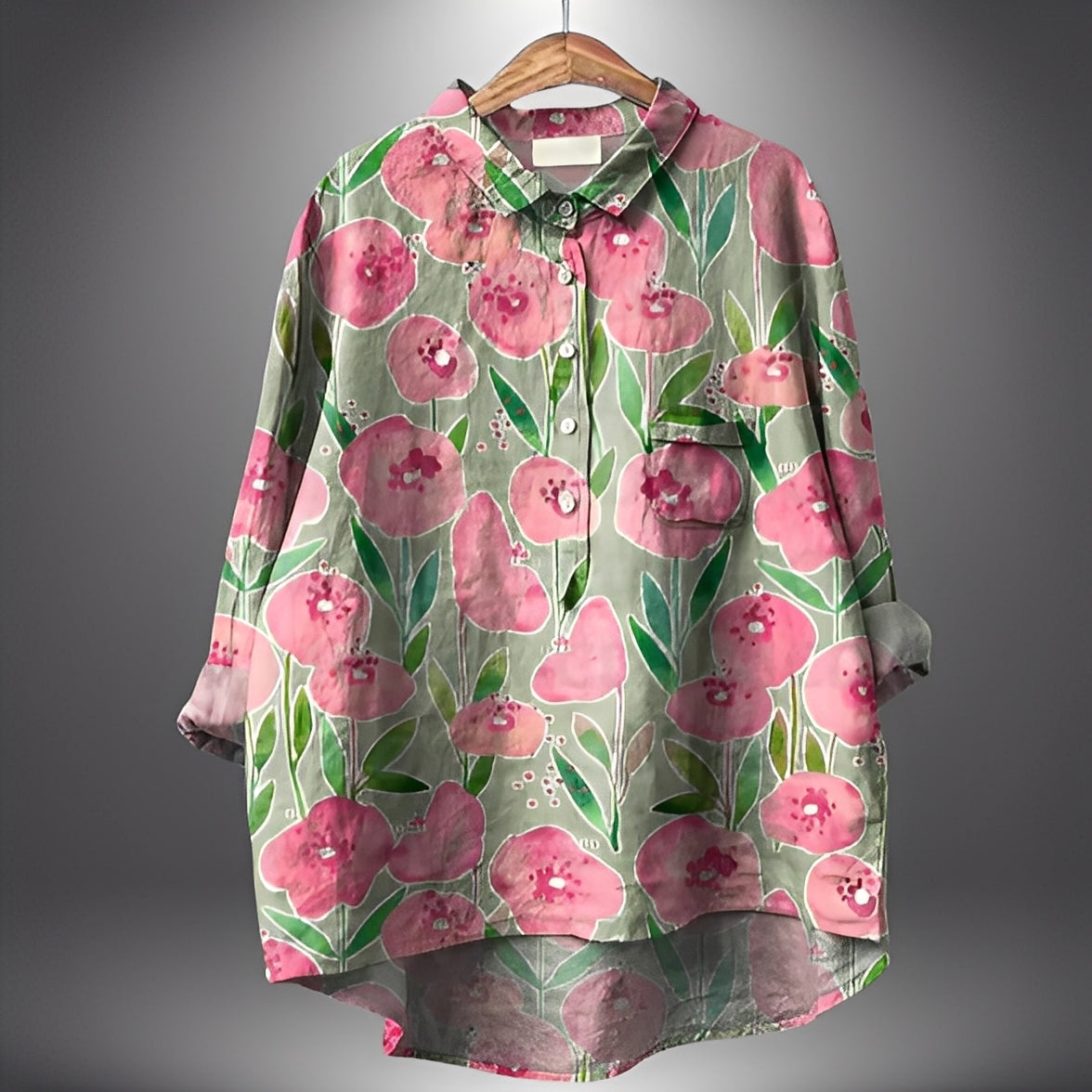 Garance - Klassisk skjorte med lange ermer for kvinner