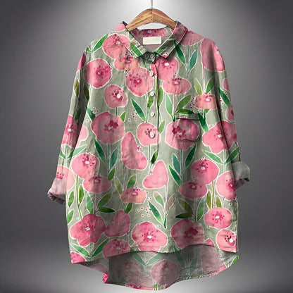 Garance - Klassisk skjorte med lange ermer for kvinner