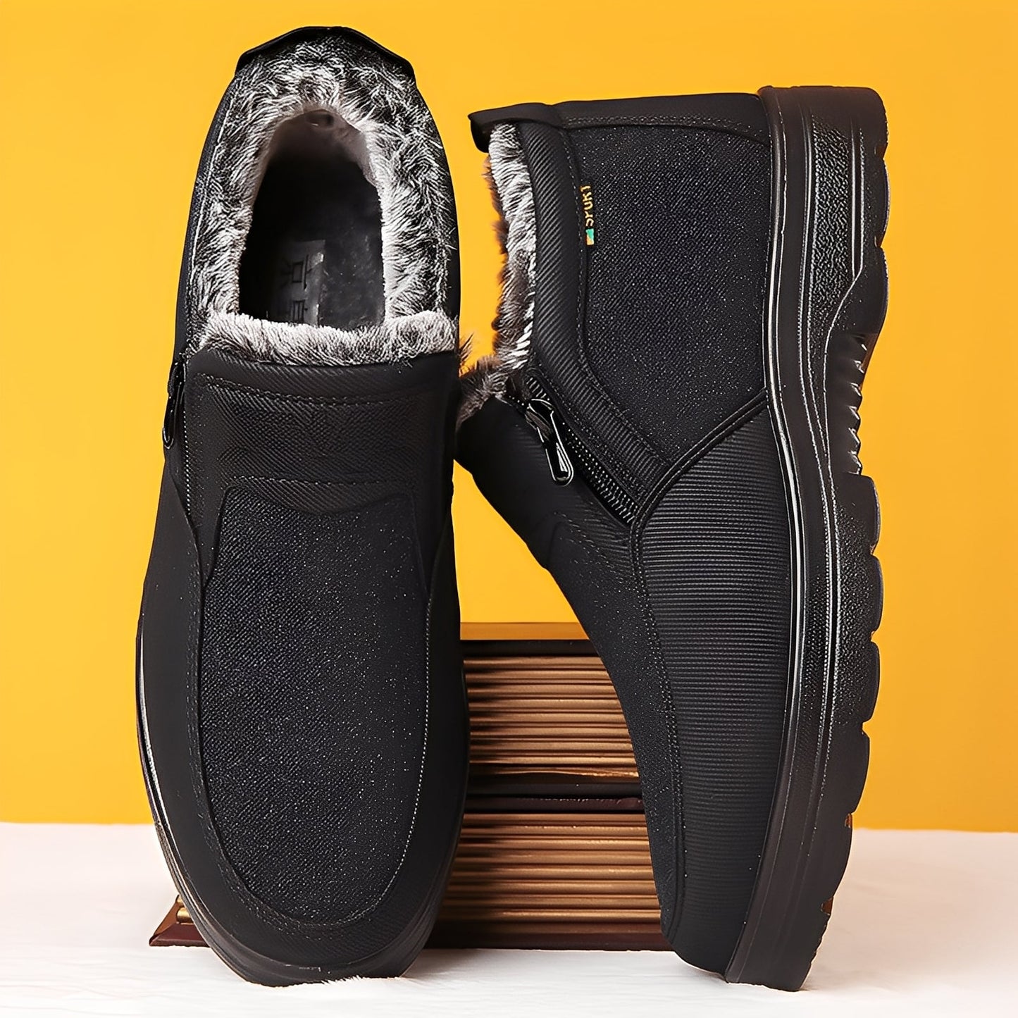 Konnor - Stilige, med fleece-forede vintersko for herrer