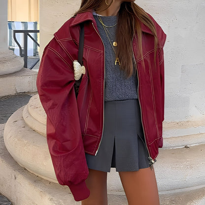 Hailie - Stilfulle, løs passform termisk jakke for damer