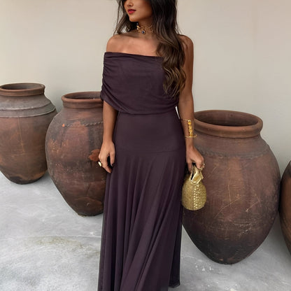 Eunice - Elegant maxikjole av mesh for damer