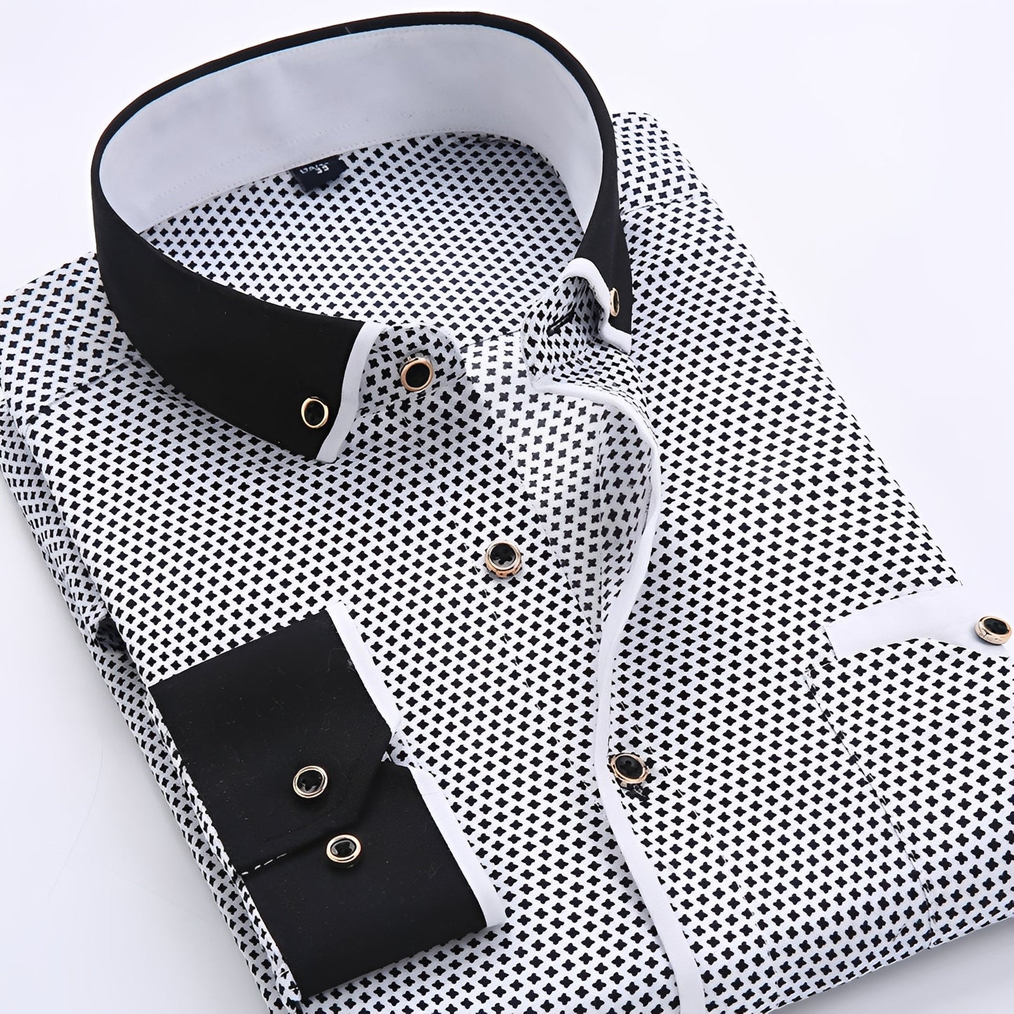 Nolhan - Klassisk skjorte med lange ermer for menn