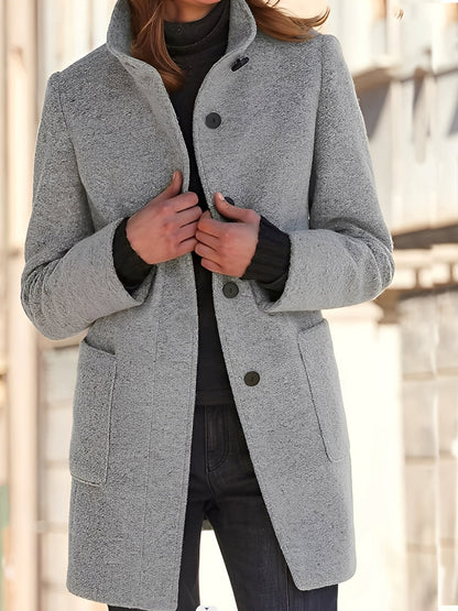 Julissa - Varm vinterfrakk med lomme for kvinner