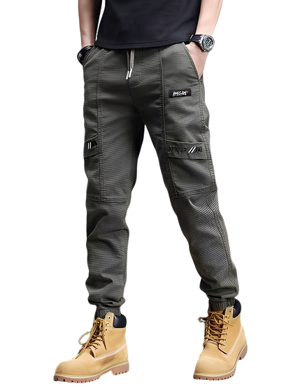 Alvin - Stilige Stretch-joggebukse med snor for herrer