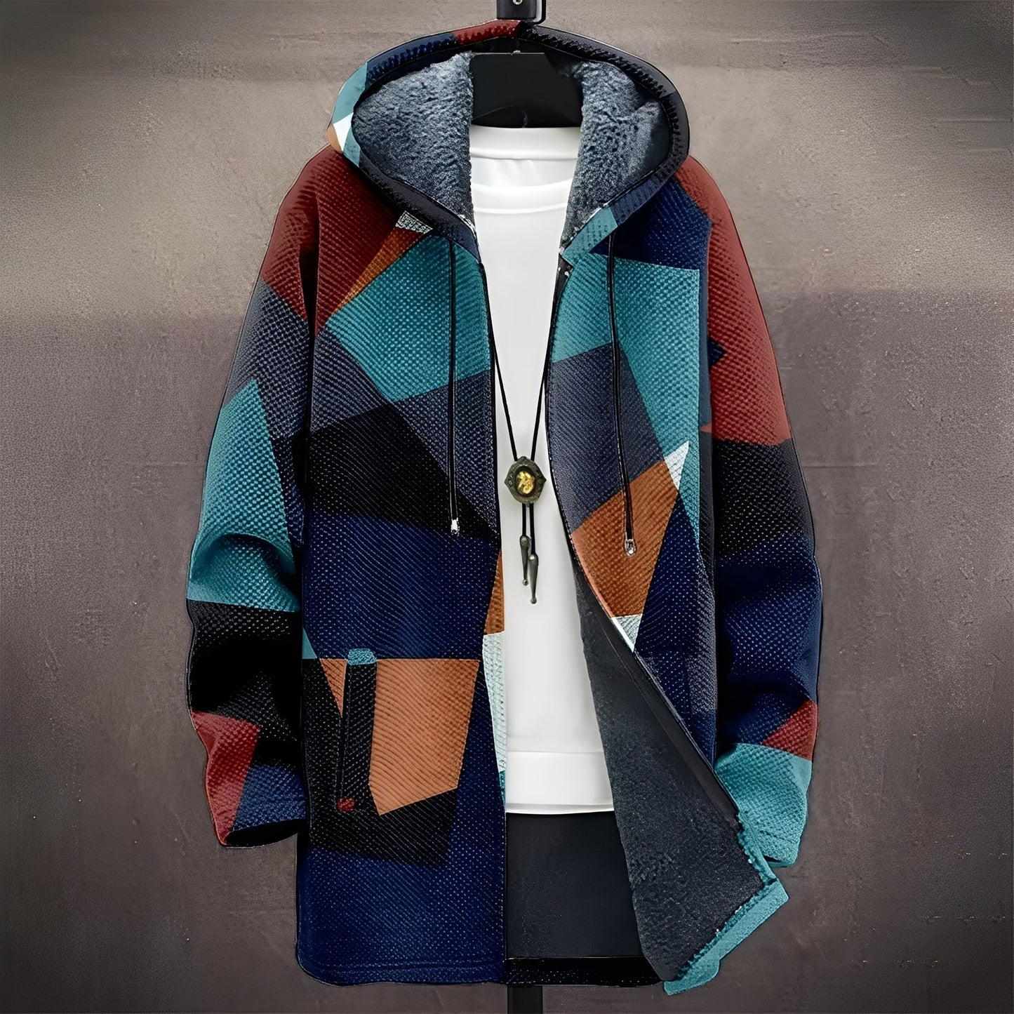 Wiley - Stilig, allsidig frakk med trykk for herrer