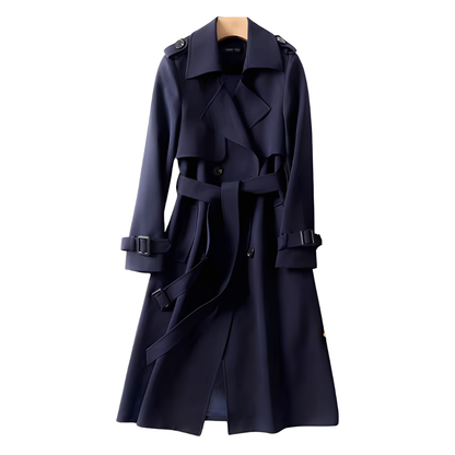 Patricia - Stilfull Trenchcoat med Knapper for Damer