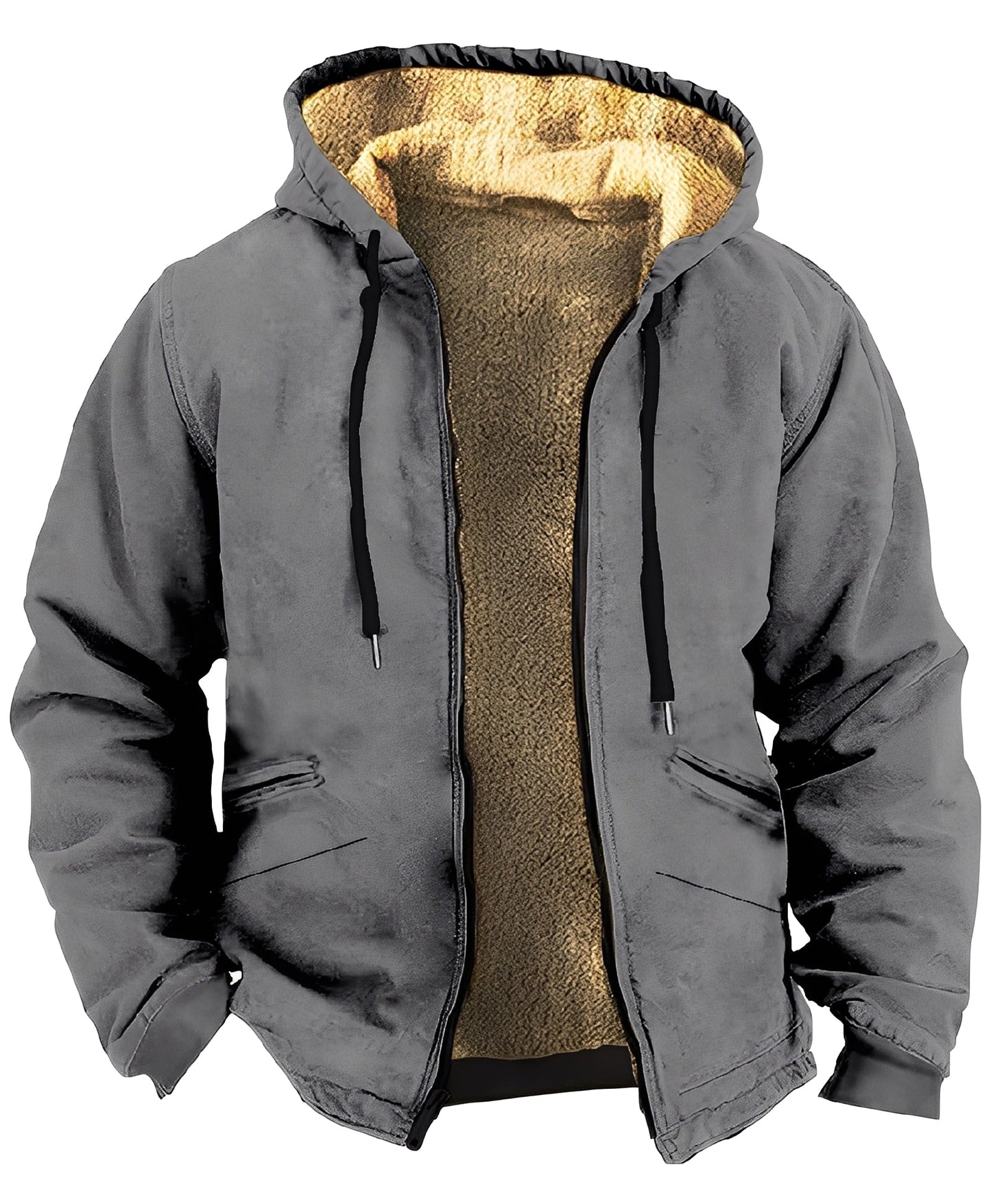 Mervin - Fargerik fløyelsjakke med hette for herrer