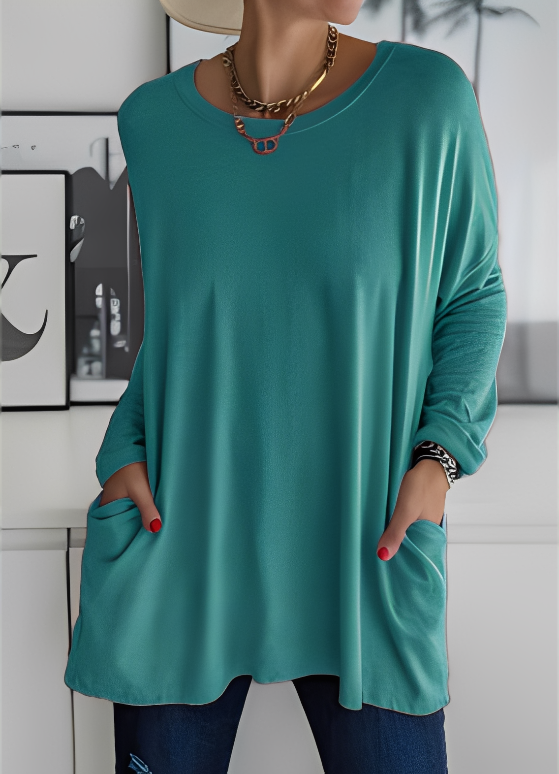 Shanene - Enkel, ledig genser for damer