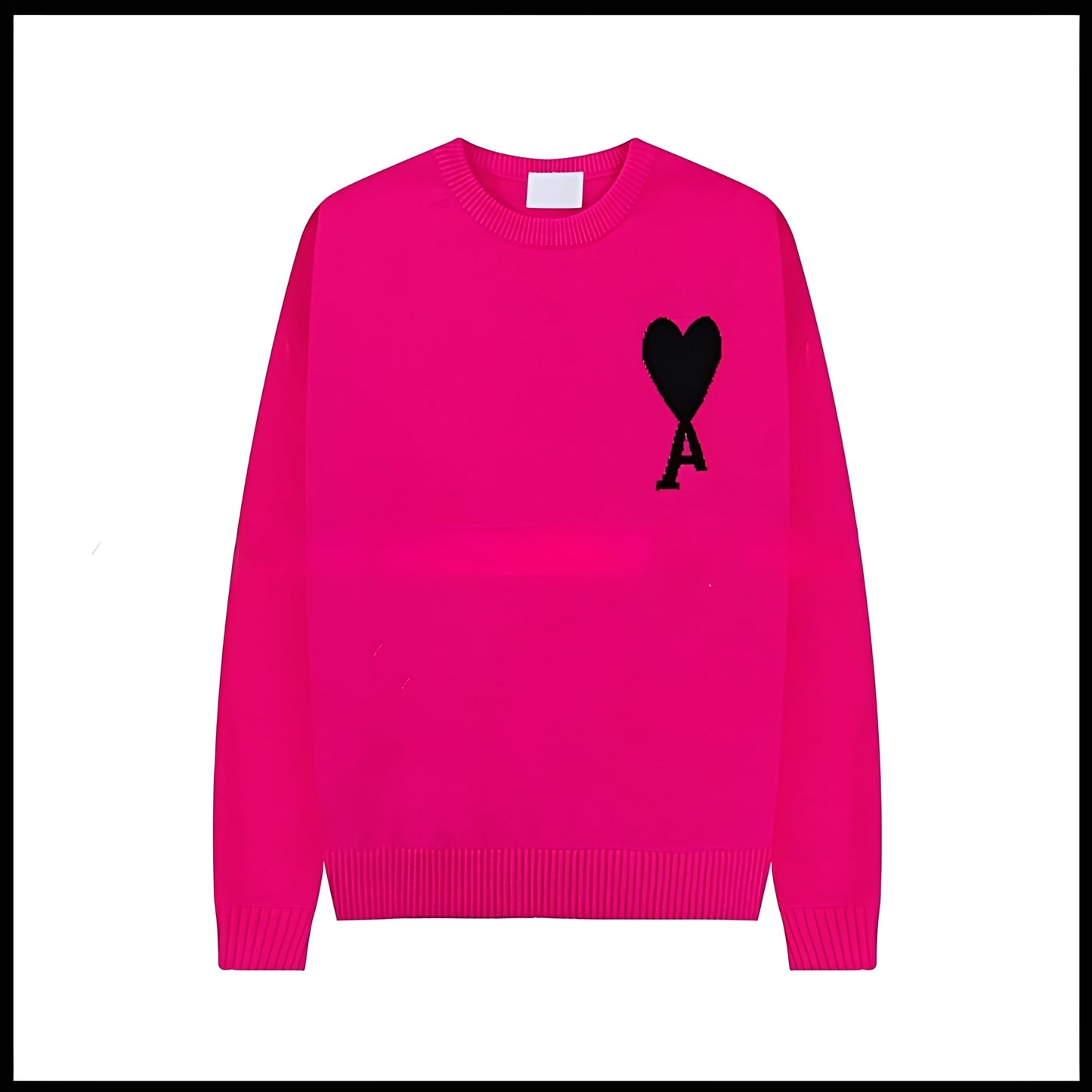 Aurélia - Genser med brodert hjerte for kvinner