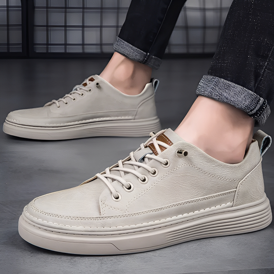 Damion - Klassiske sneakers i lær for menn