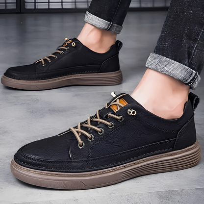 Damion - Klassiske sneakers i lær for menn