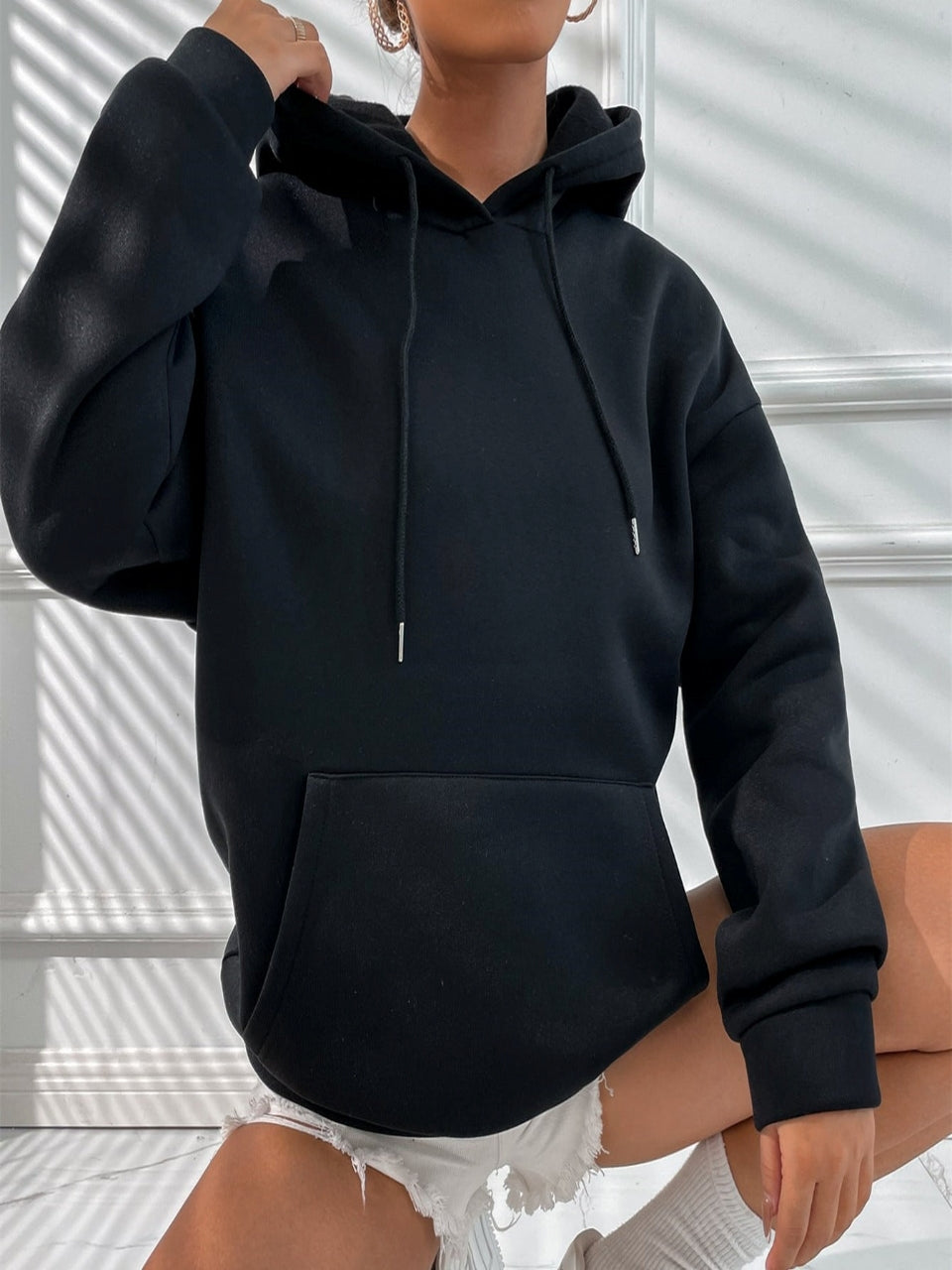 Daria – Trykt Bomull-Hoodie