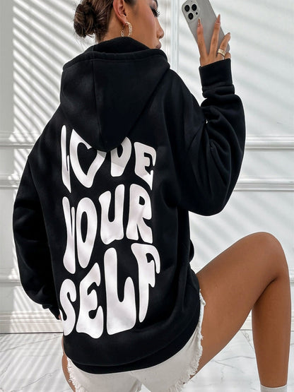 Daria – Trykt Bomull-Hoodie
