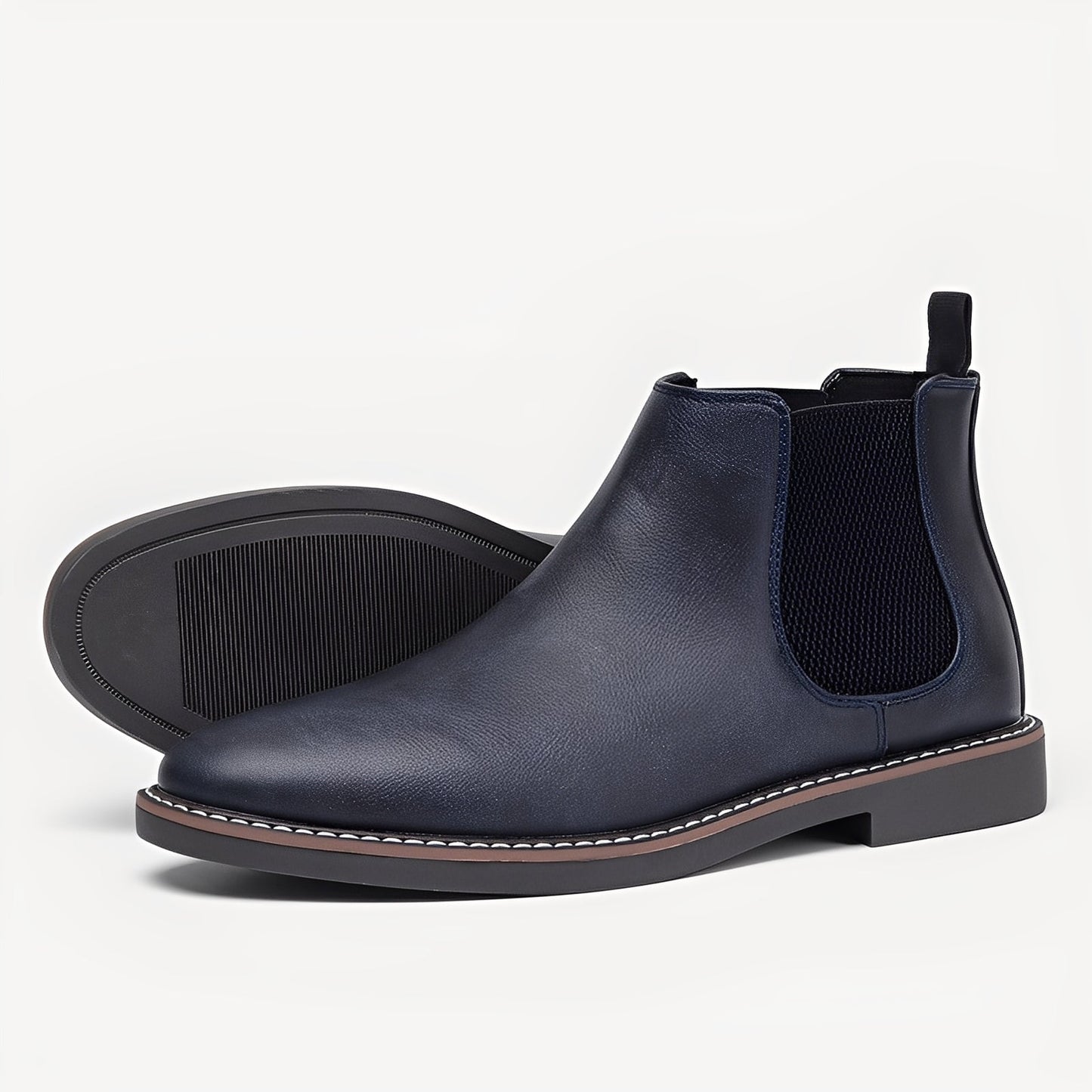 Clifton - Klassiske Chelsea-boots i skinn for menn