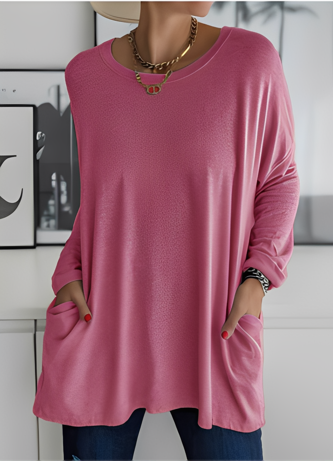 Shanene - Enkel, ledig genser for damer